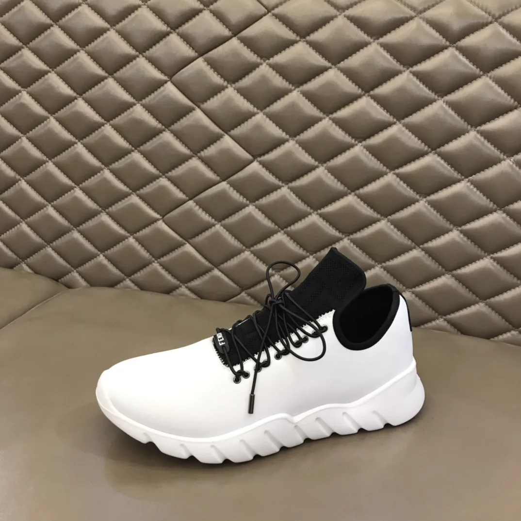 Fendi FD Faster Trainers White - Image 5