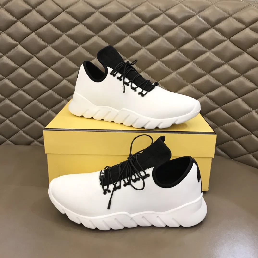 Fendi FD Faster Trainers White - Image 7