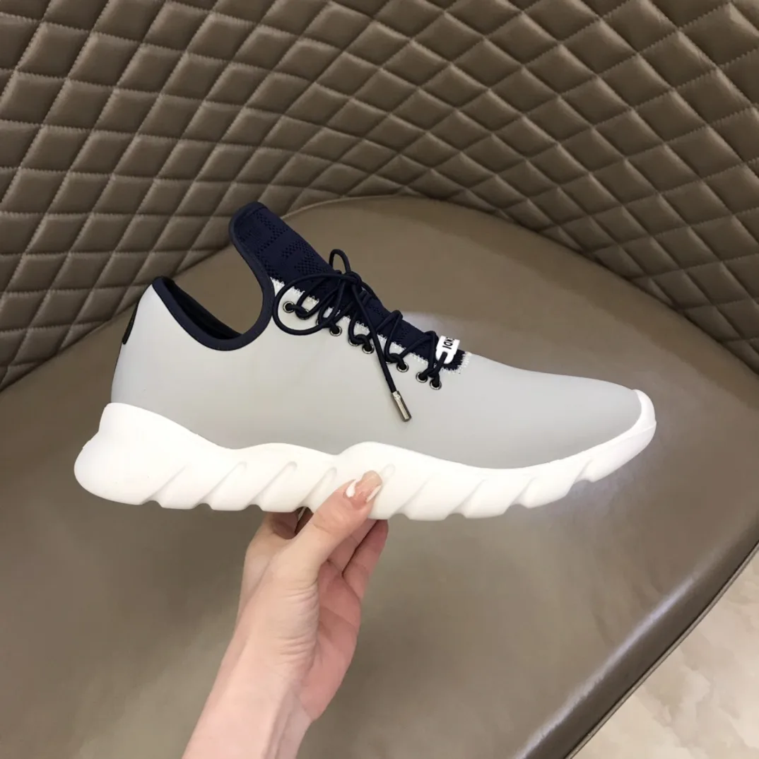 Fendi FD Faster Trainers Grey - Image 7
