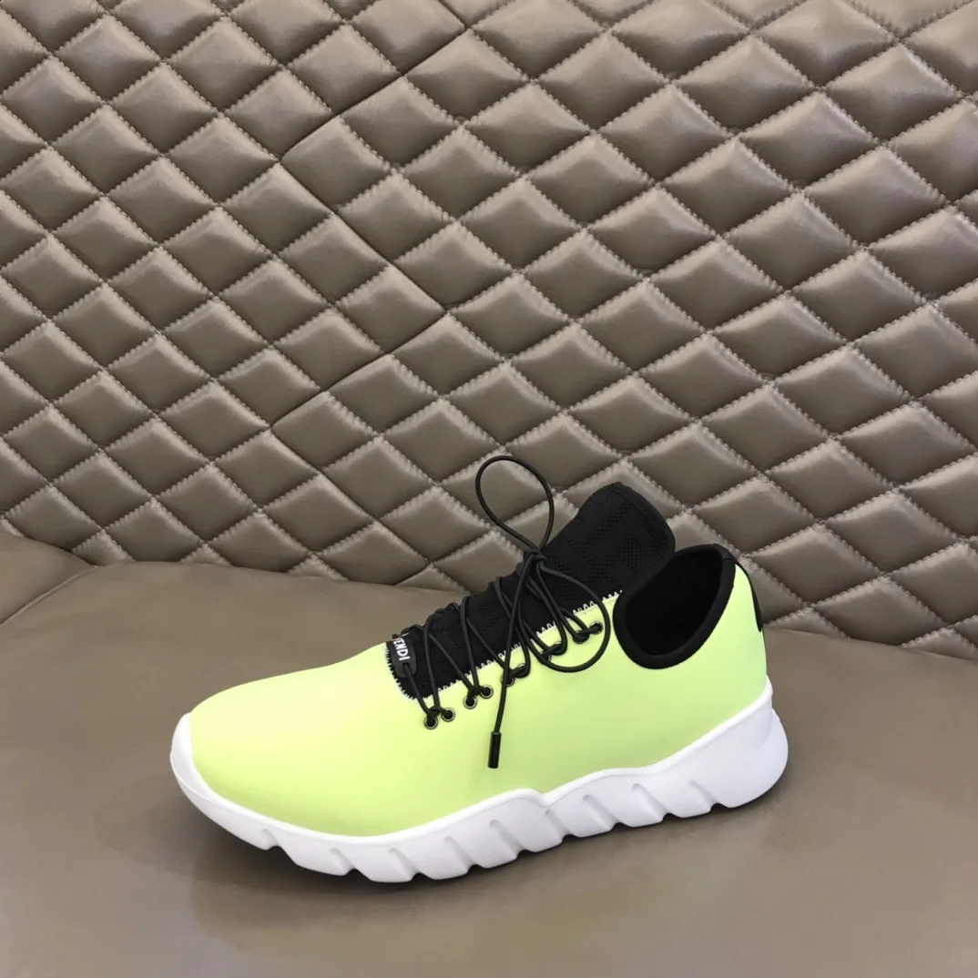 Fendi FD Faster Trainers Light Green - Image 5