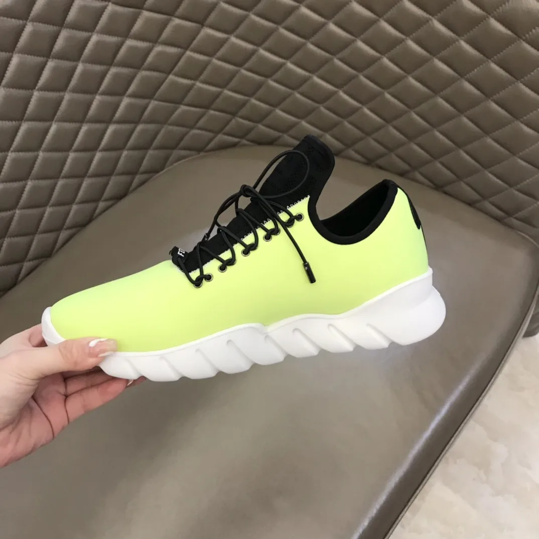 Fendi FD Faster Trainers Light Green - Image 9