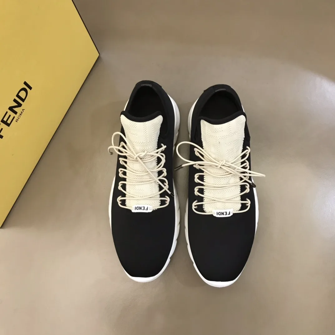 Alternative view of Fendi FD Faster Trainers Black