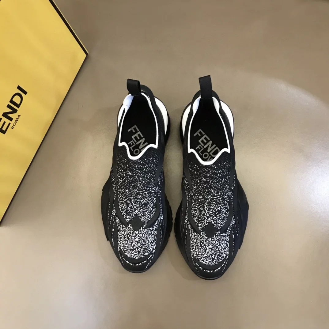 FD Fendi Flow Running Sneakers Light Black - Image 5
