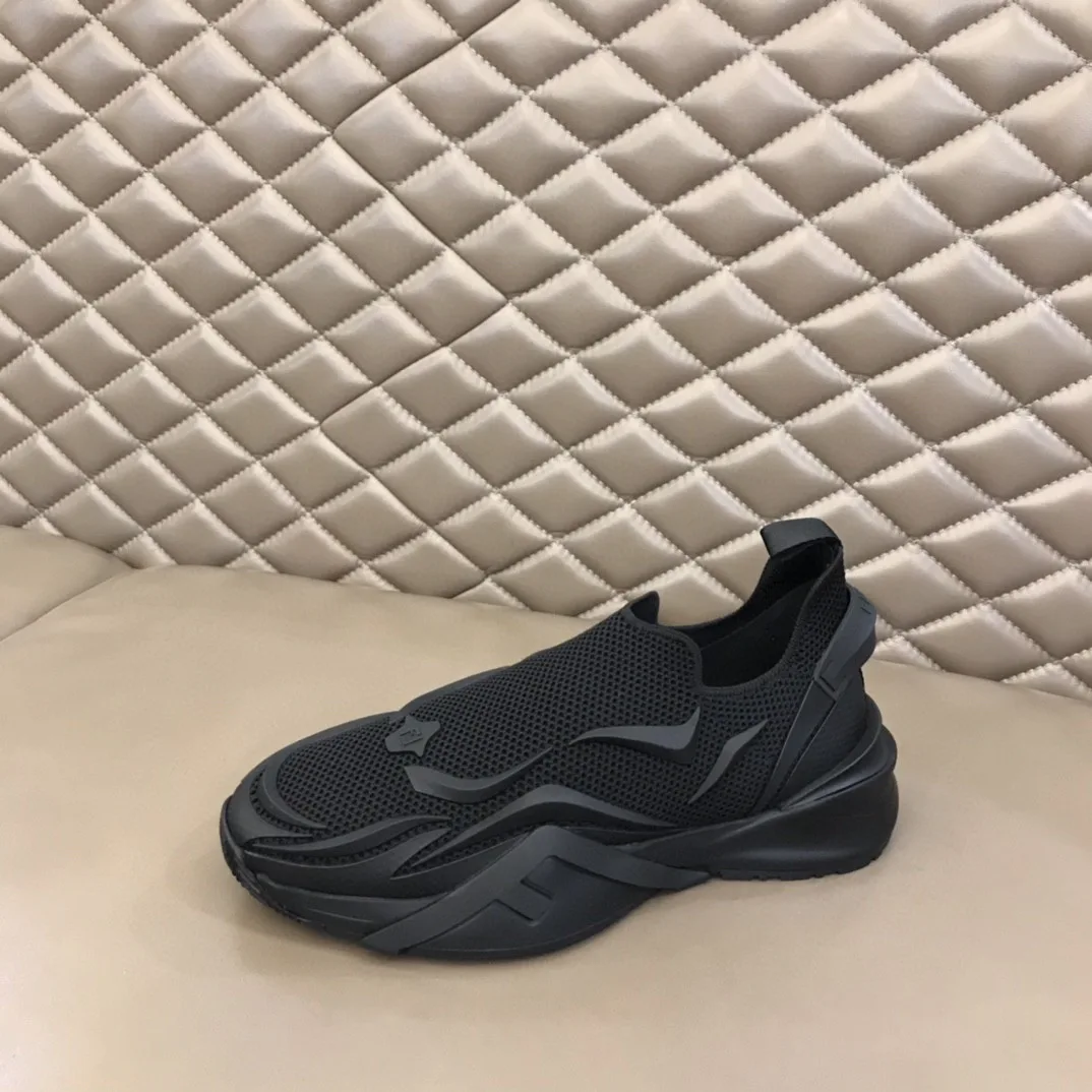 FD Fendi Flow Running Sneakers Black 7E1504AHI8F0ABB - Image 3