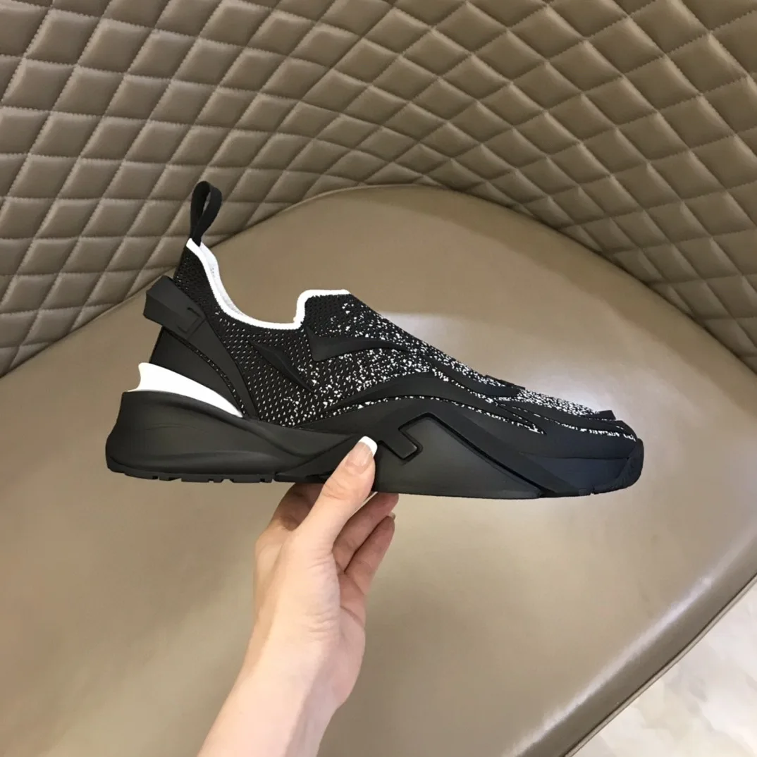 FD Fendi Flow Running Sneakers Light Black - Image 3