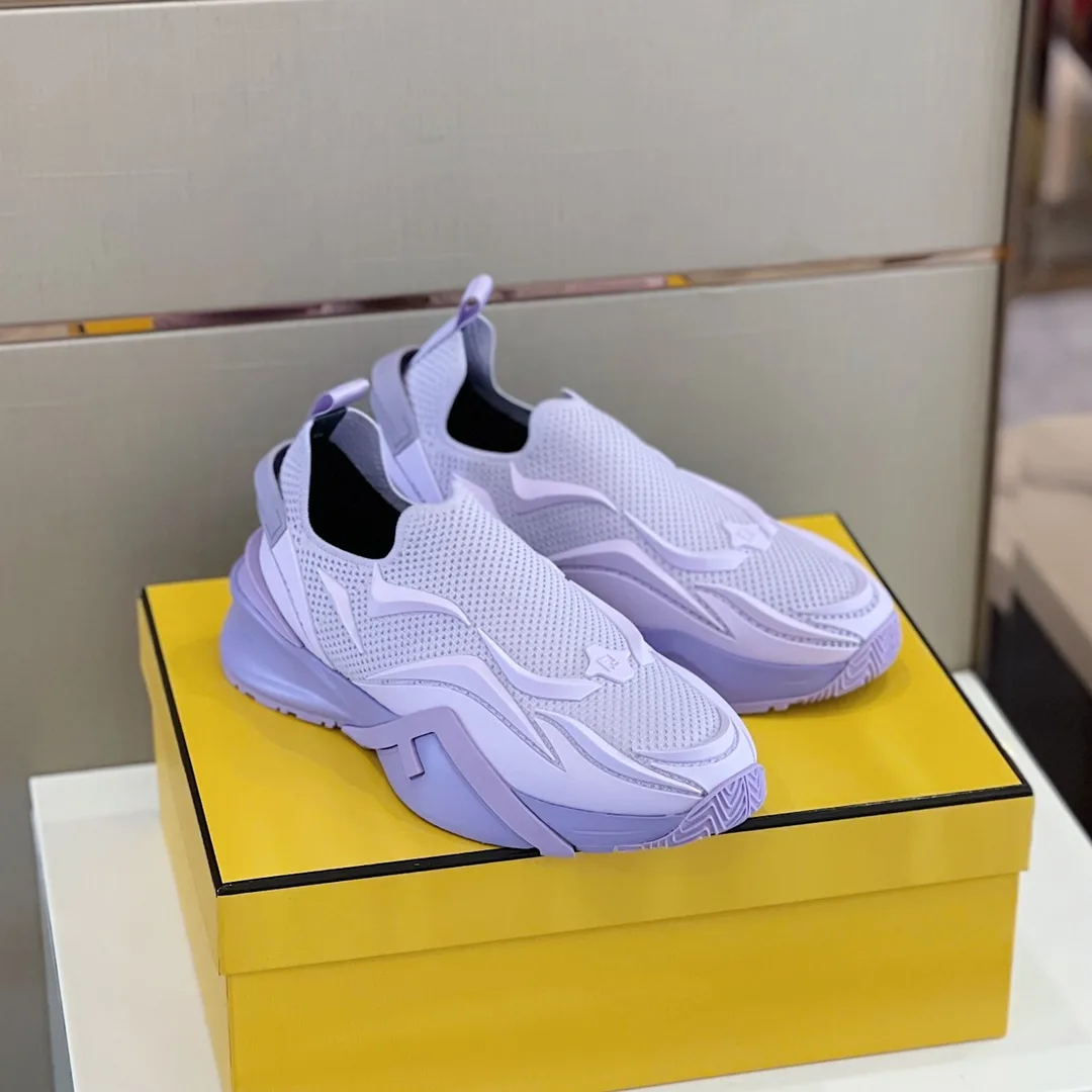 Alternative view of FD Fendi Flow Running Sneakers Purple