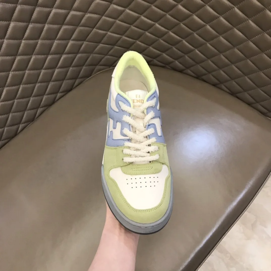 Fendi FD Match Low Tops Sneakers Light Green - Image 3