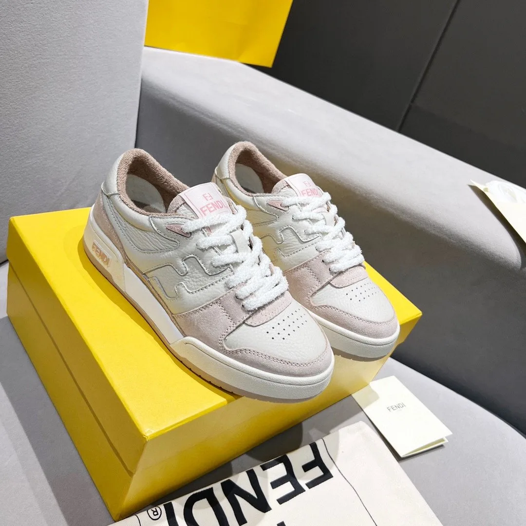 Fendi FD Match Low Tops Sneakers Light Pink 8E8252AHH2F1FHT - Image 5