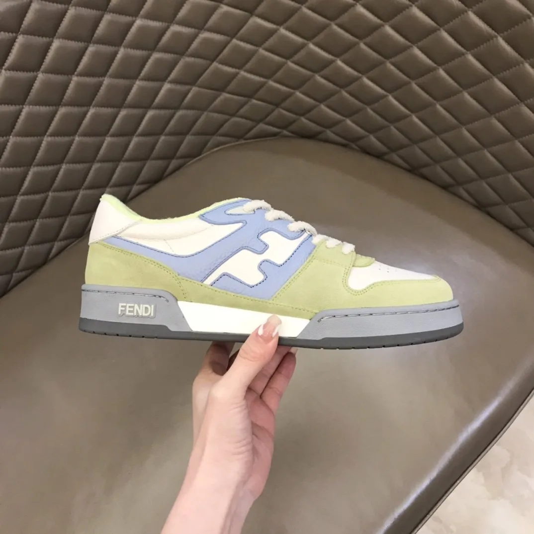 Fendi FD Match Low Tops Sneakers Light Green - Image 4