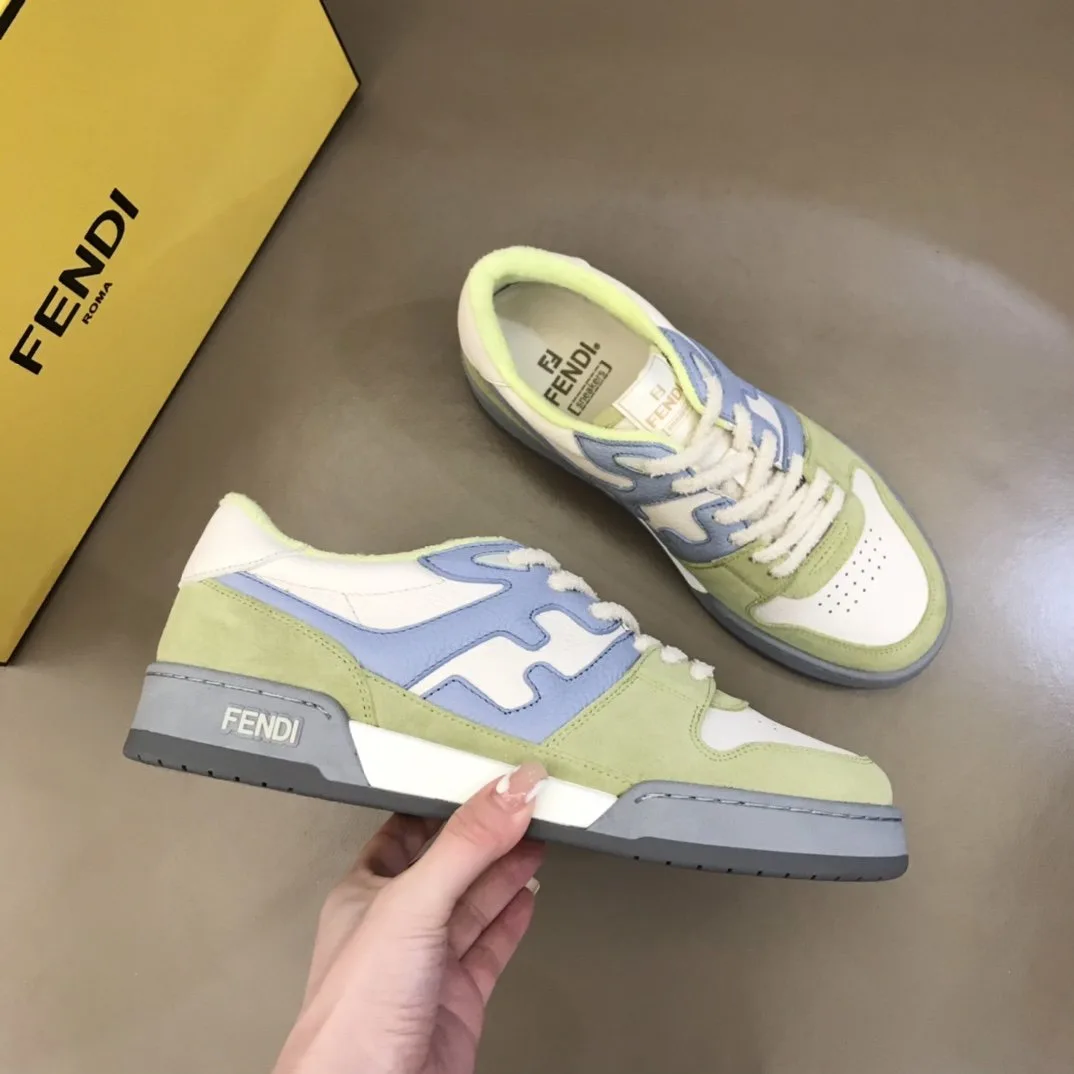 Fendi FD Match Low Tops Sneakers Light Green - Image 6