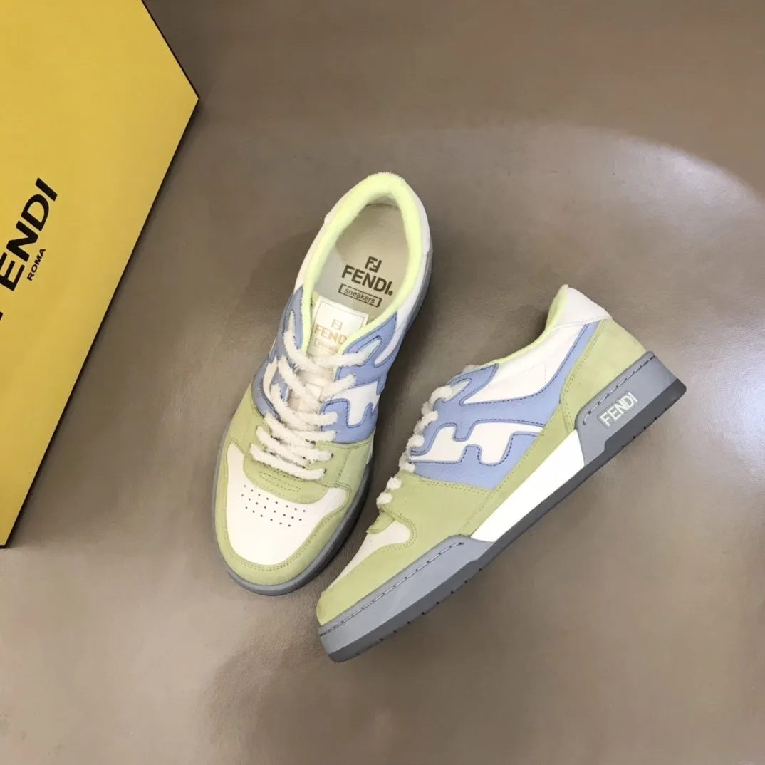 Fendi FD Match Low Tops Sneakers Light Green - Image 8