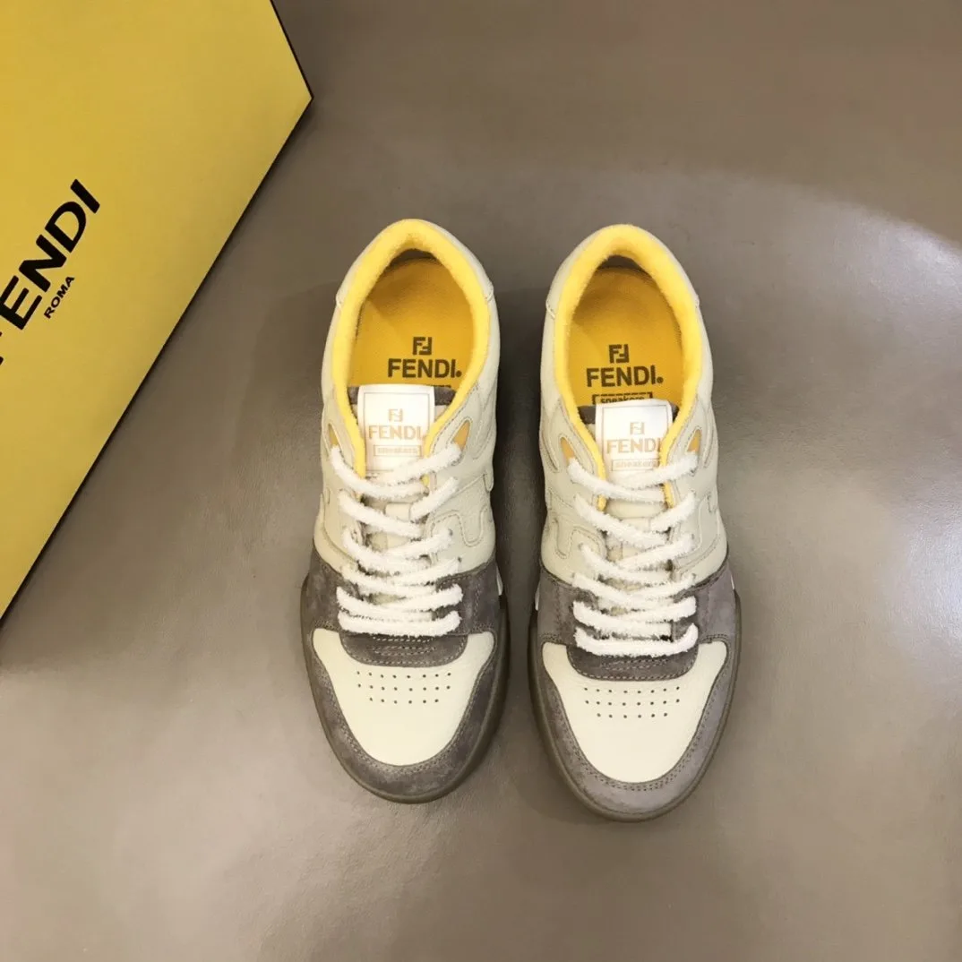 Fendi FD Match Low Tops Sneakers Grey 8E8252AHH2F1FHU - Image 8
