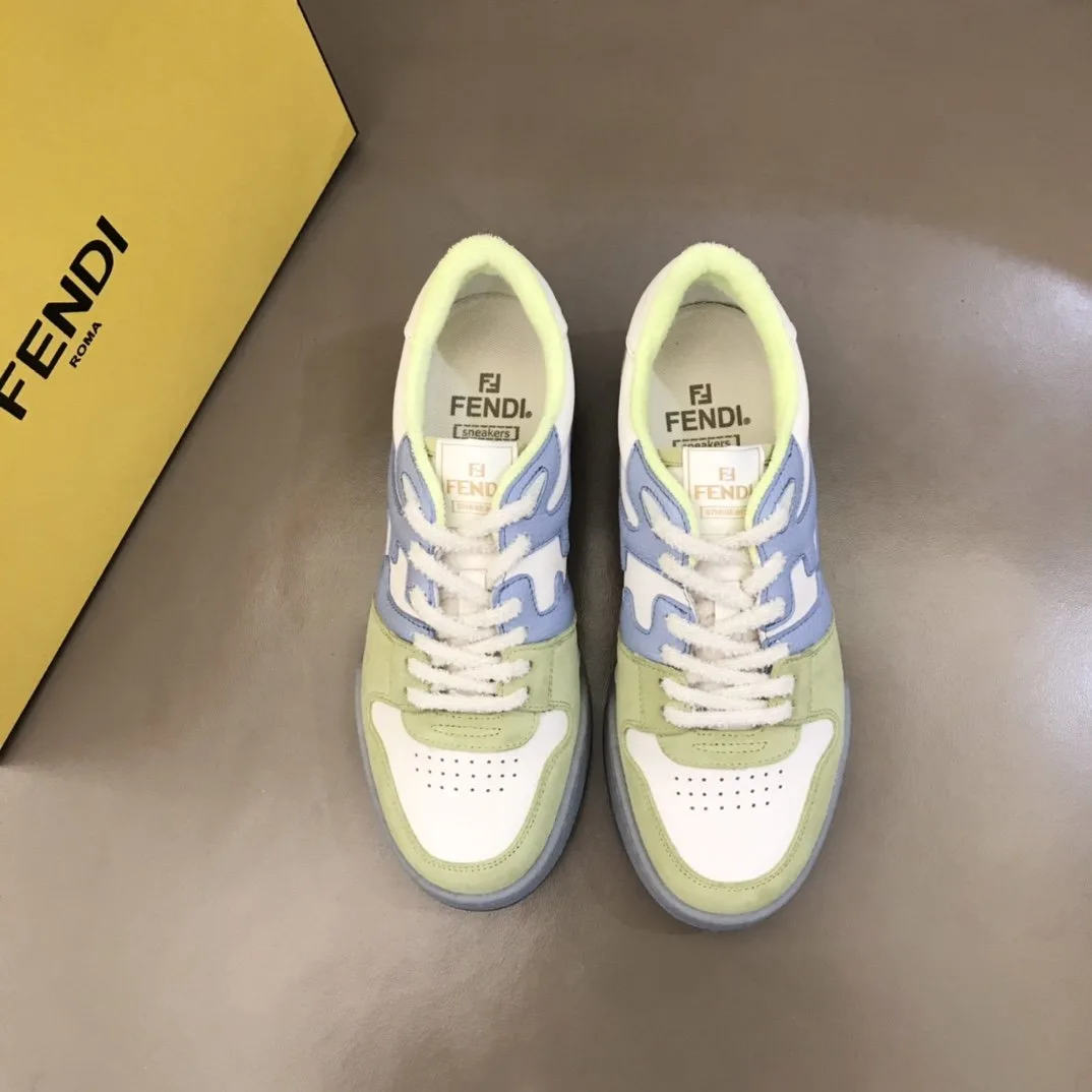 Fendi FD Match Low Tops Sneakers Light Green - Image 9