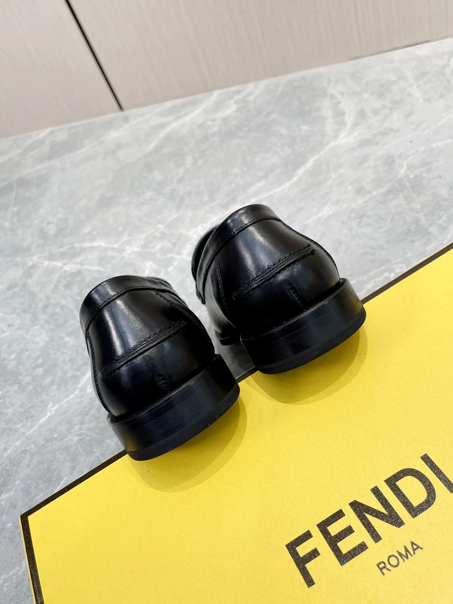 Fendi FD OLock Loafers Black - Image 8