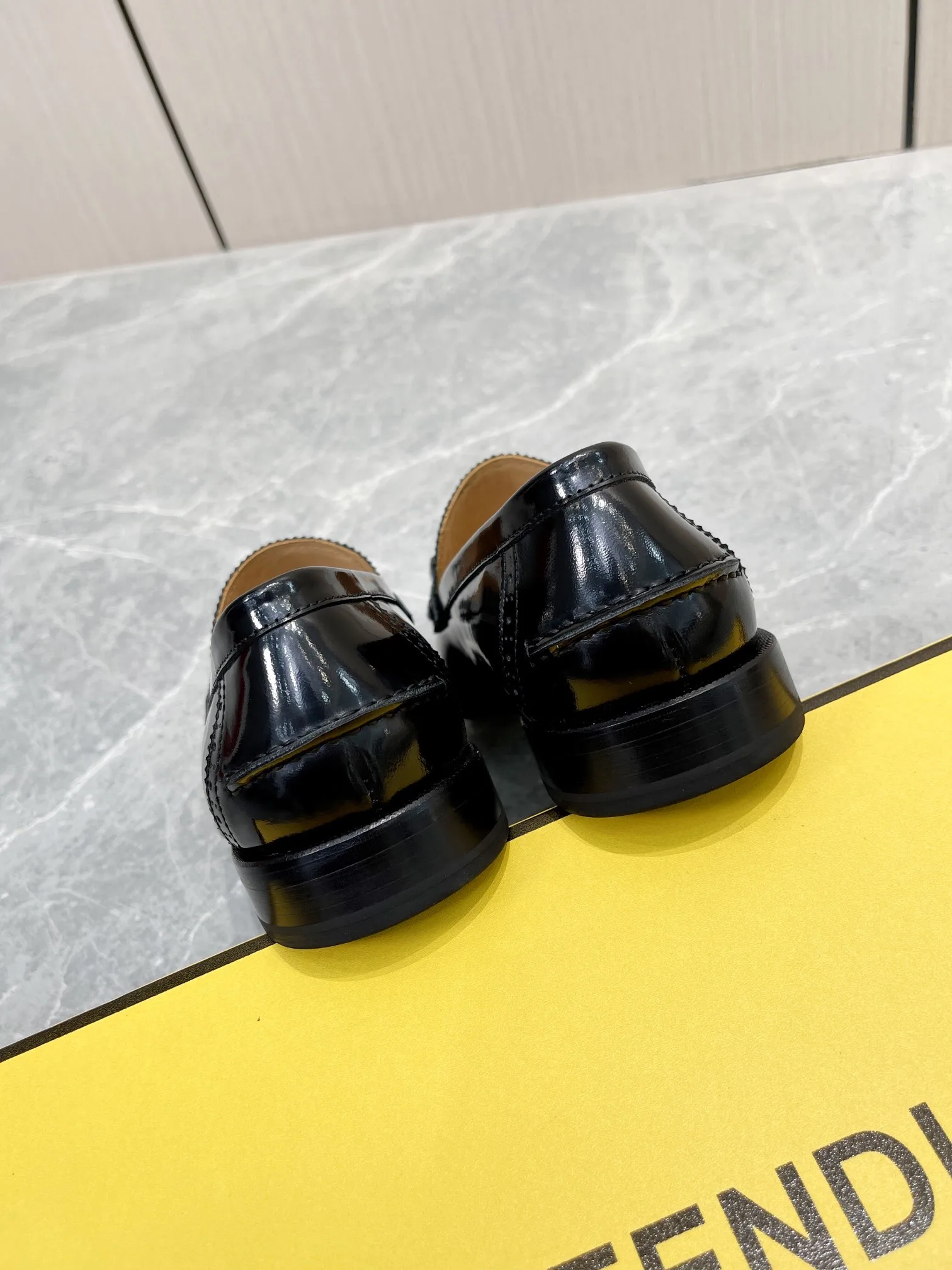 Fendi FD OLock Loafers Black 7D1557AK1TF0ABB - Image 8