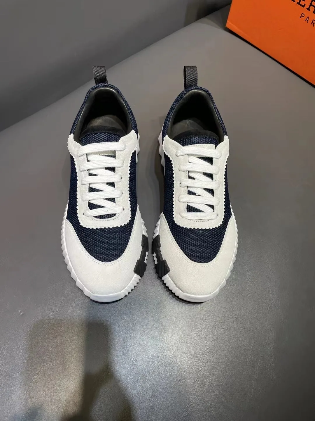 Hermes Bouncing Sneakers Dark Blue - Image 3