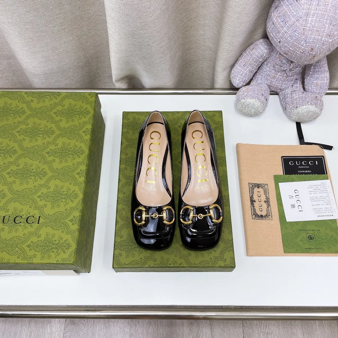 Gucci Women’s Ballet Flat With Horsebit Red - Image 7