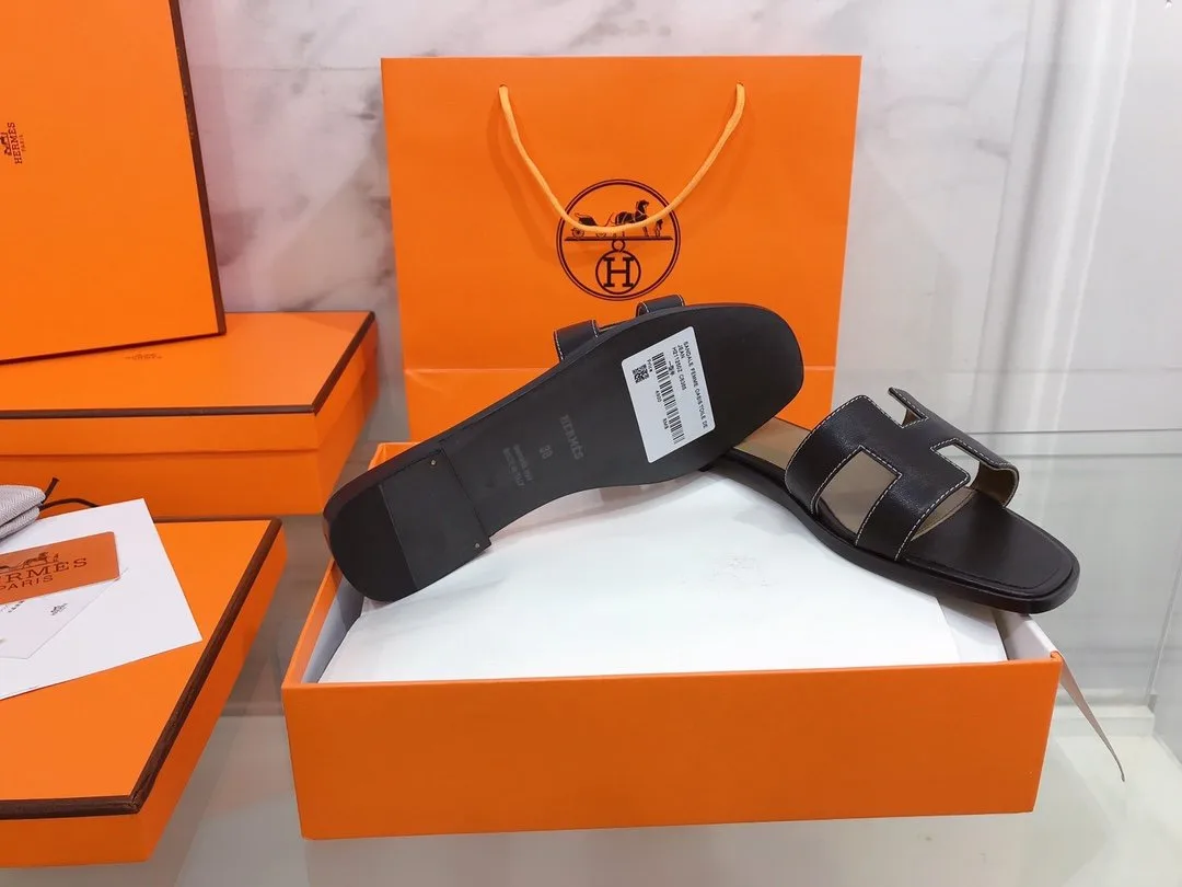Alternative view of Hermes Eze 30 Sandal Black , Women’s Shoes