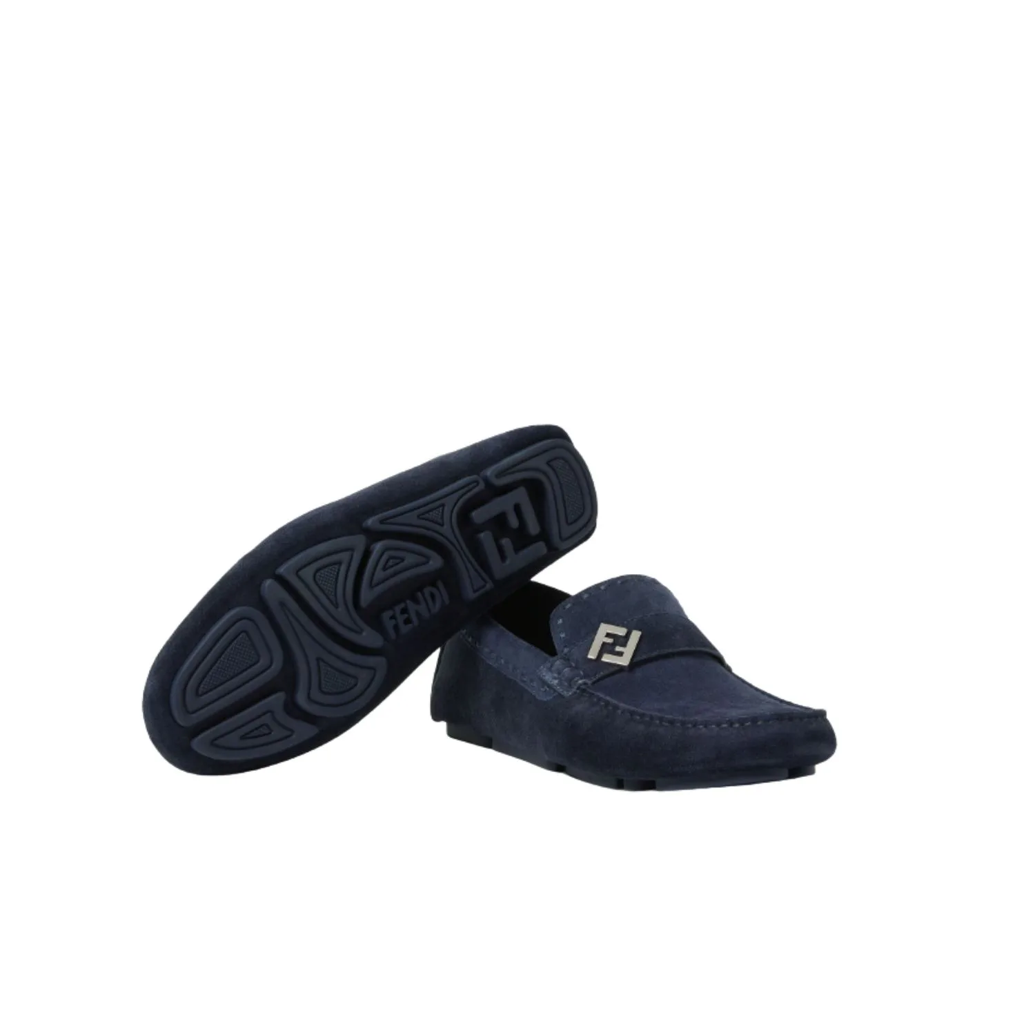 Fendi Drivers Loafer Navy Blue - 7D1682QK9F0QB0 - Image 4