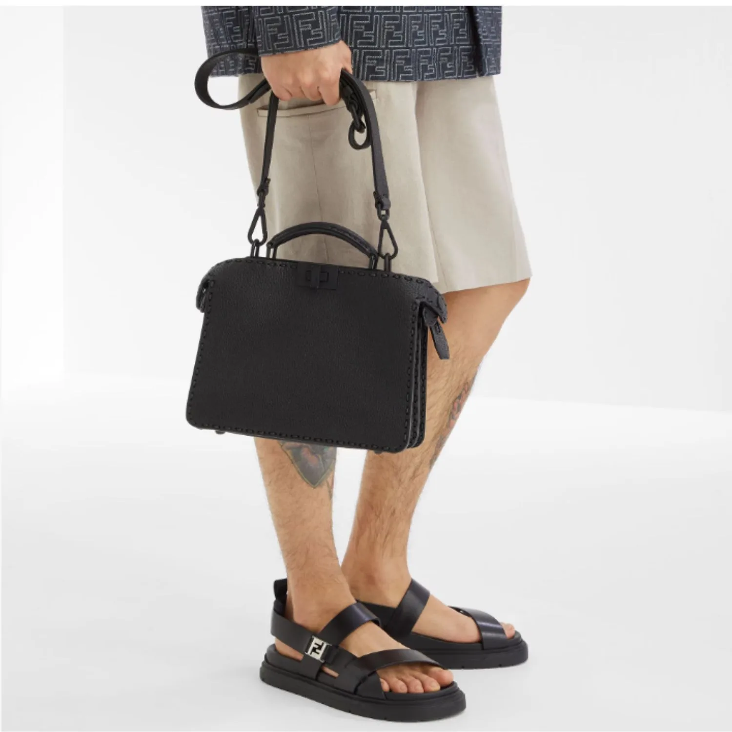 Alternative view of Fendi Sandals Black 7X1771SN1F0ABB