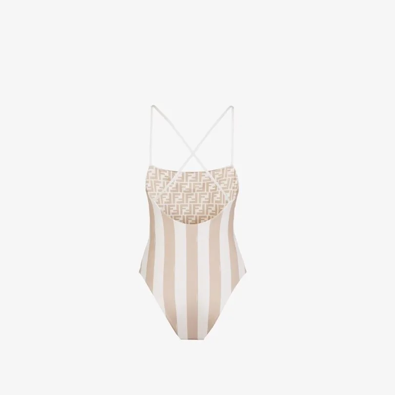 Fendi Reversible Swimsuit Beige FXBA27AQBYF1P2V - Image 3