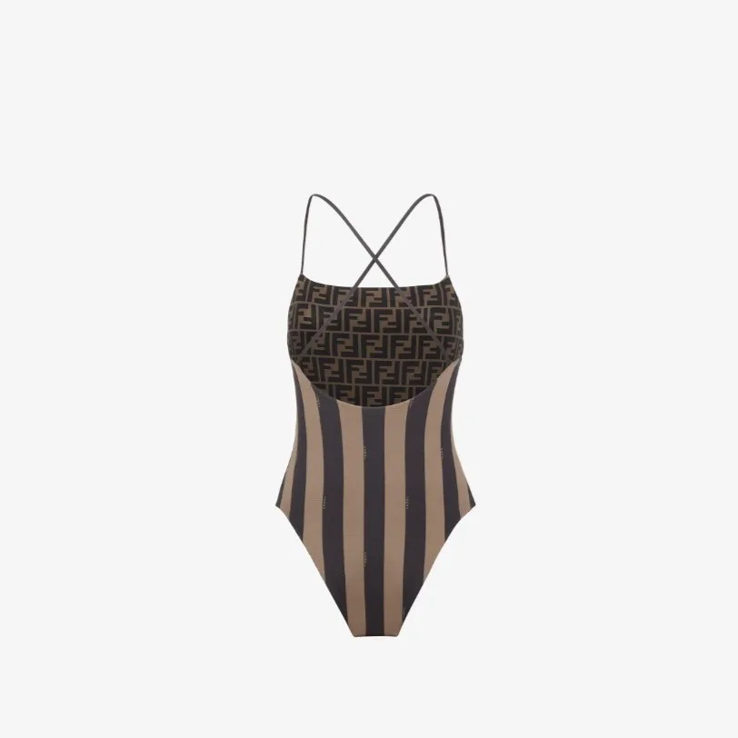Fendi Reversible Swimsuit Brown FXBA27AQBYF13IZ - Image 3