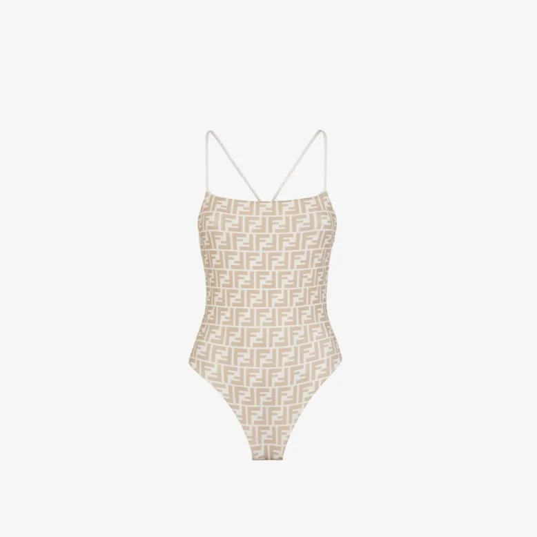 Fendi Reversible Swimsuit Beige FXBA27AQBYF1P2V - Image 5