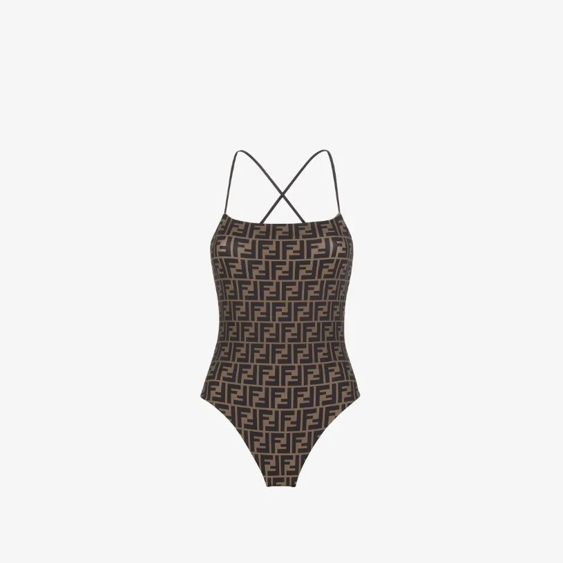 Fendi Reversible Swimsuit Brown FXBA27AQBYF13IZ - Image 5