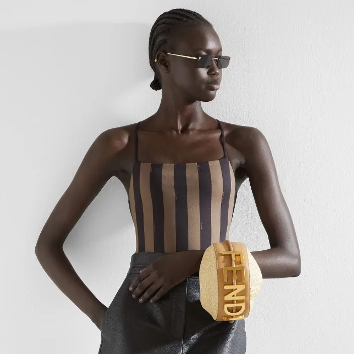 Fendi Reversible Swimsuit Brown FXBA27AQBYF13IZ - Image 2