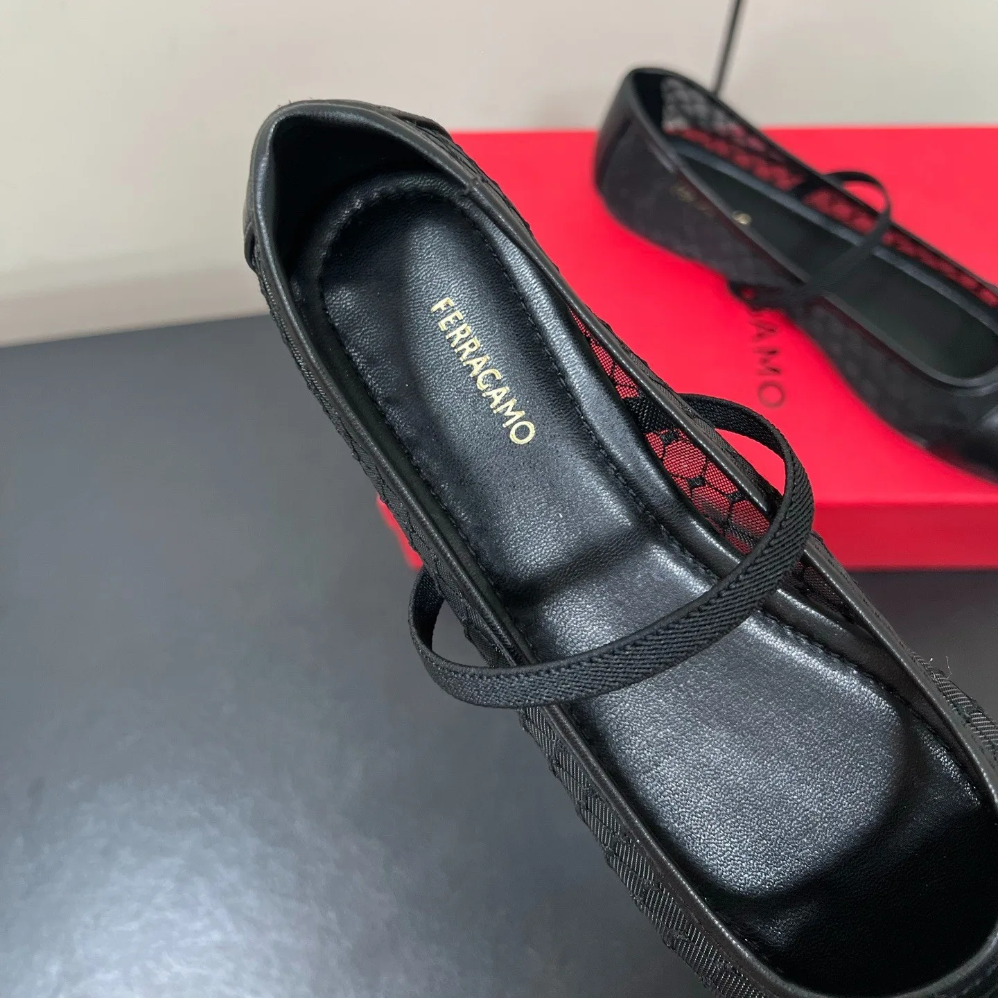 Ferragamo Vara Ballet Flats Black 01J853 - Image 10