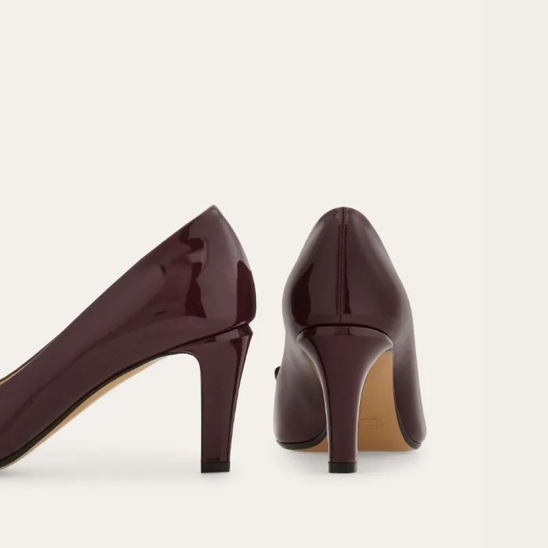 Ferragamo Vara Bow Pump Plum 01L218 - Image 7
