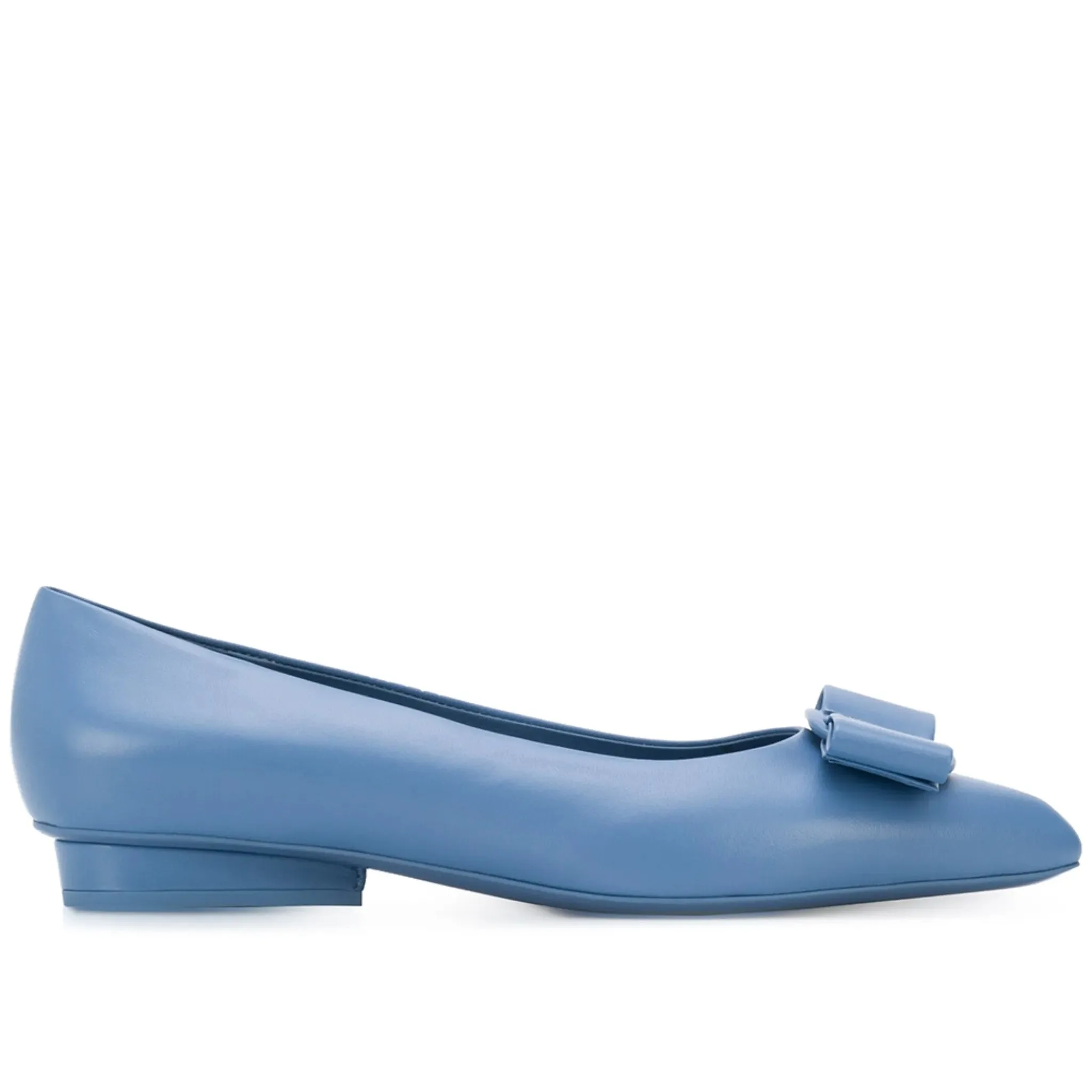Alternative view of Ferragamo Viva Ballet Flats Blue 01R252