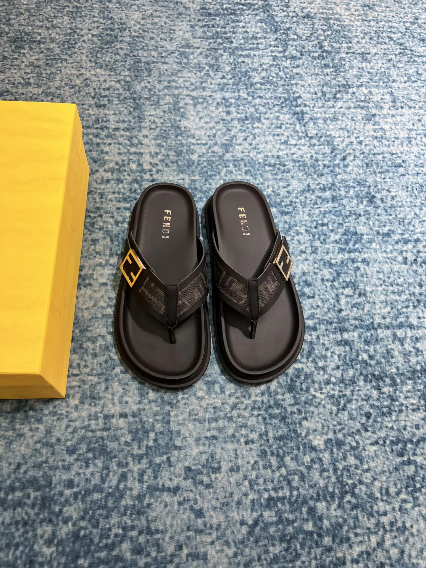 Fendi FF Slides Black - Image 5