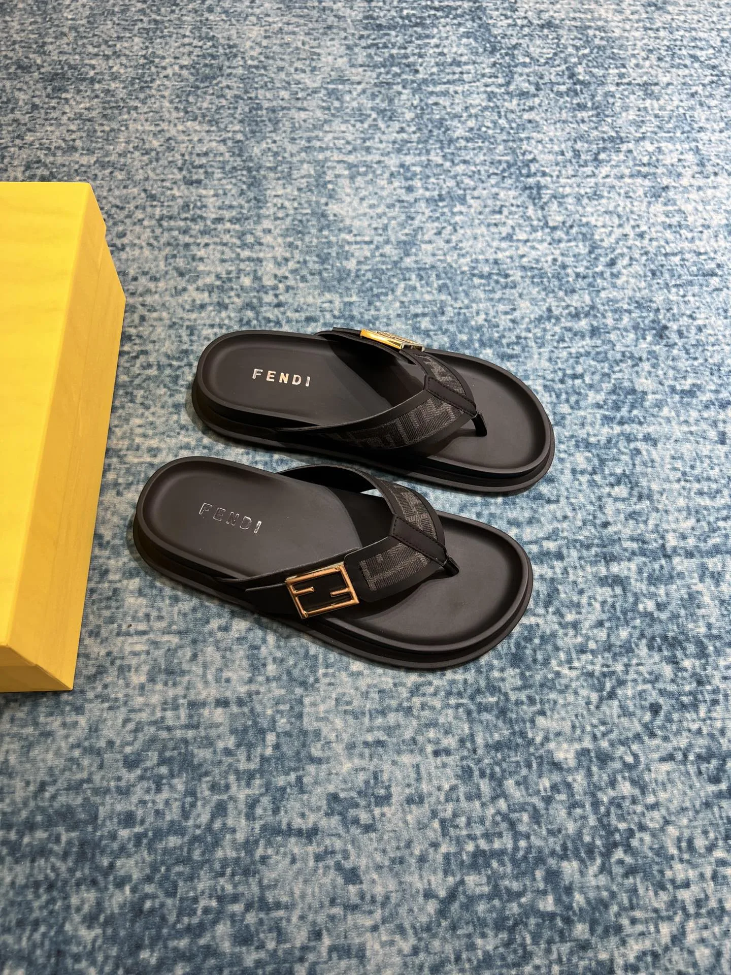 Fendi FF Slides Black - Image 6
