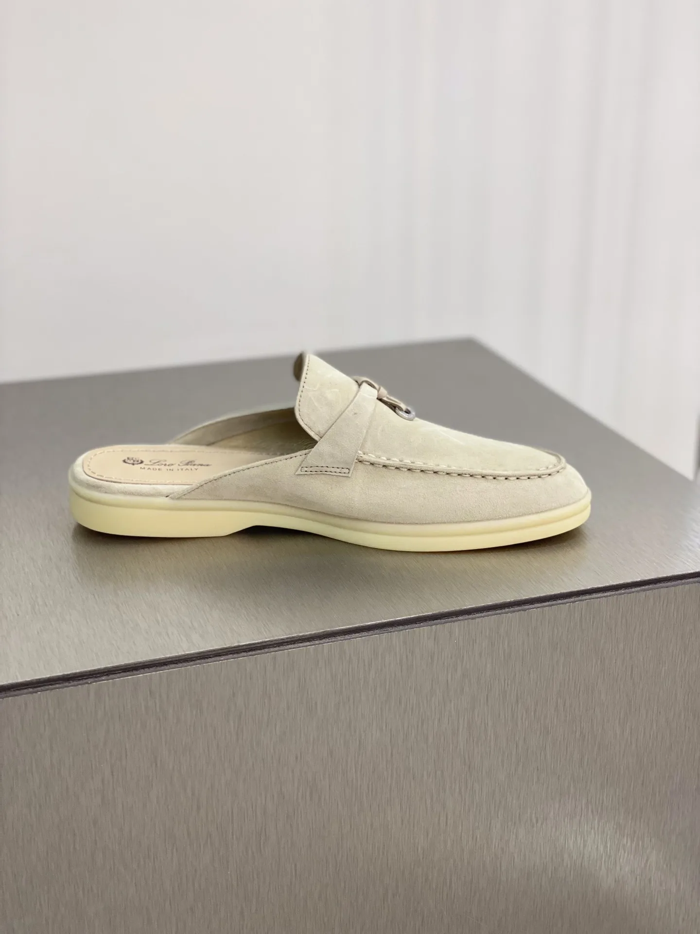 Alternative view of Loro Piana Babouche Charms Walk Loafers Linen – FAI1543