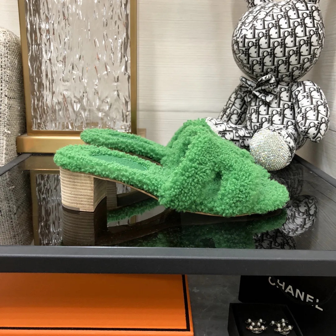 Hermes Oasis Sandal Green / - Image 3