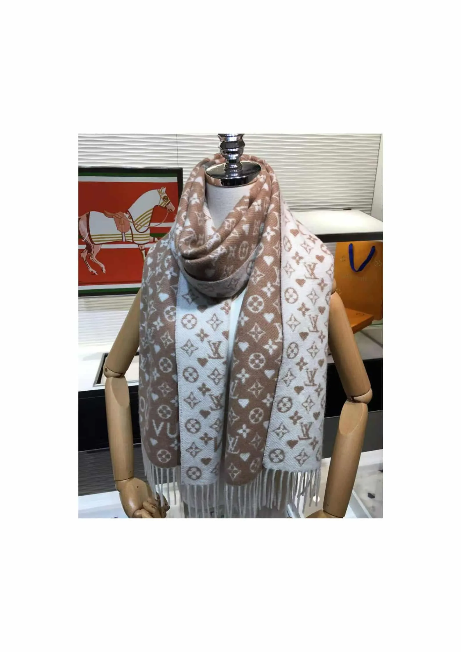 Louis Vuitton Game On Scarf Brown - Image 6