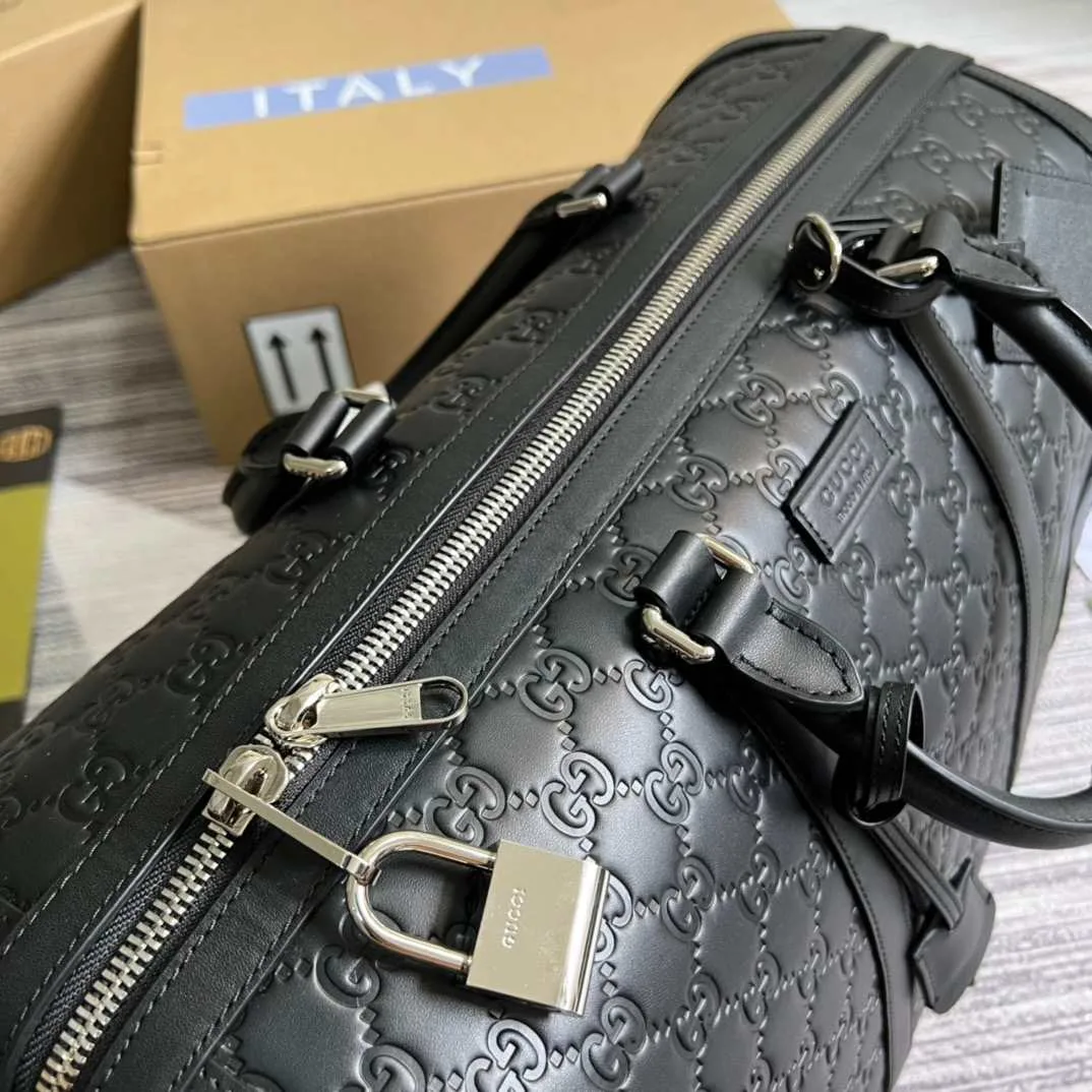 Gucci Gg Black Carry-On Duffle Black / - Image 3