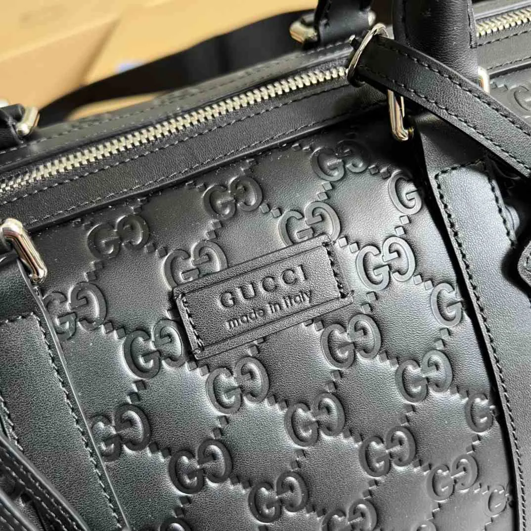 Gucci Gg Black Carry-On Duffle Black / - Image 5