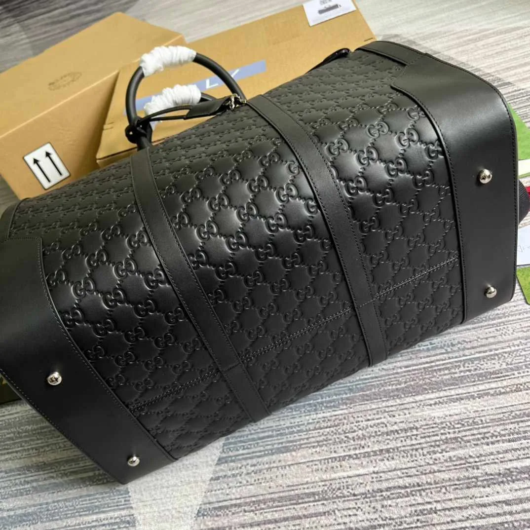 Gucci Gg Black Carry-On Duffle Black / - Image 7