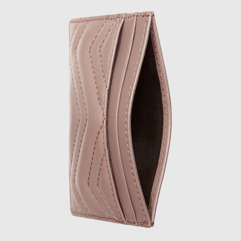 Alternative view of Gucci GG Marmont Card Case Dusty Pink /