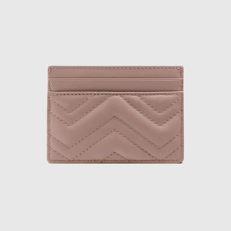 Gucci GG Marmont Card Case Dusty Pink / - Image 3