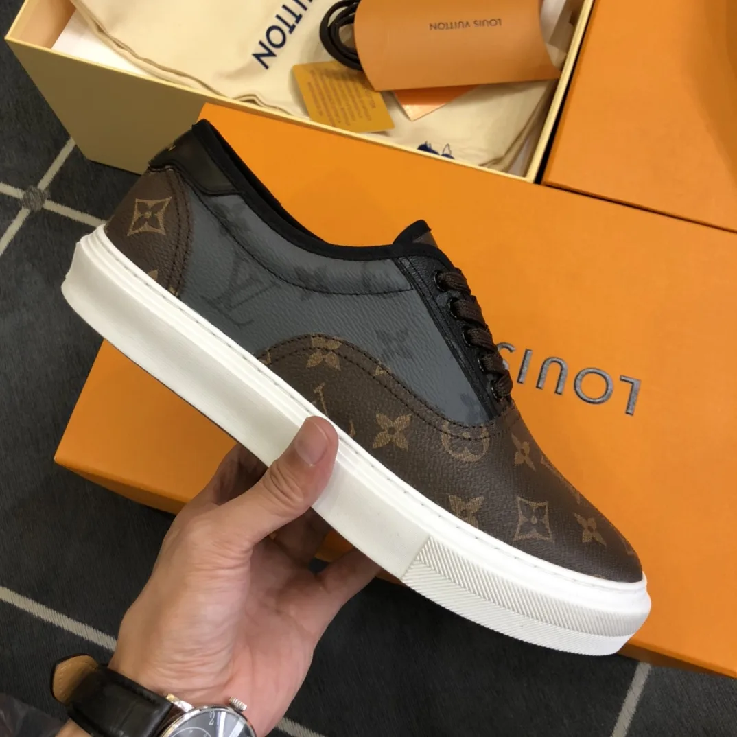Louis Vuitton LV Trocadero Richelieu Sneaker Brown - Image 4
