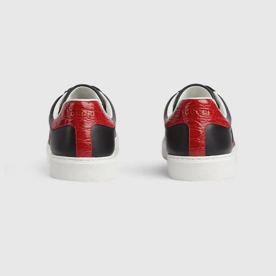 Alternative view of Gucci Ace Sneaker With Web Black
