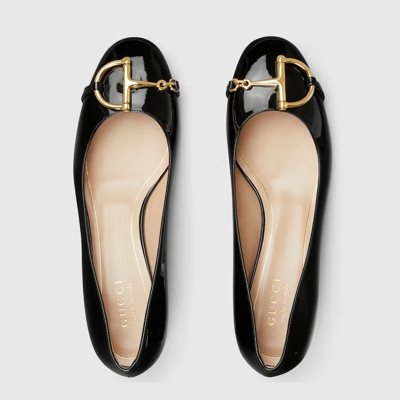 Gucci Ballet Flat With Half Horsebit Black - Image 3