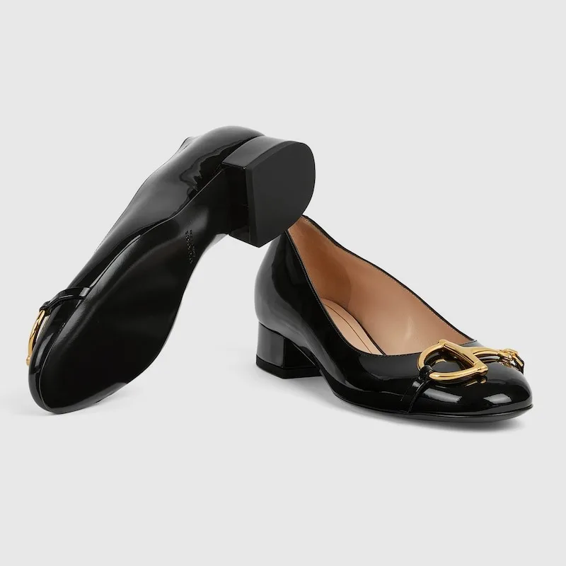 Gucci Ballet Flat With Half Horsebit Black - Image 4