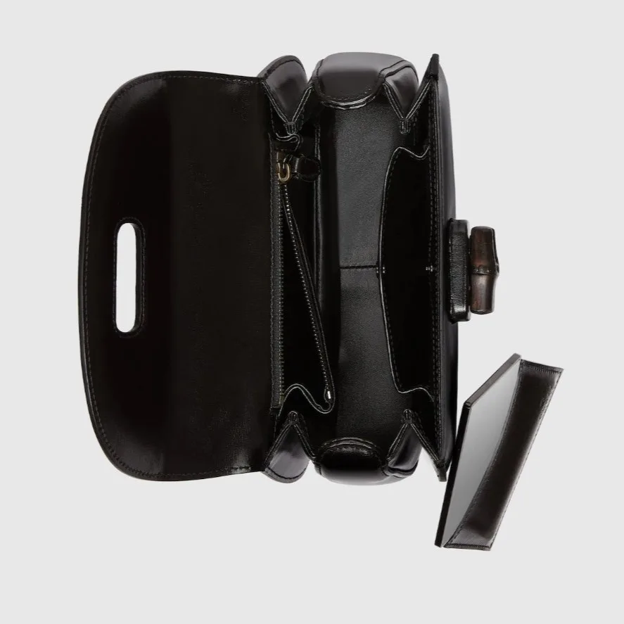 Gucci Bamboo 1947 Small Top Handle Bag / Black - Image 3