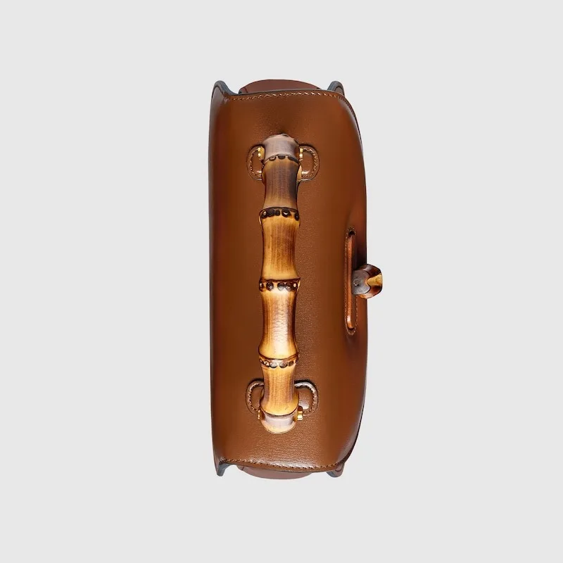 Gucci Bamboo 1947 Small Top Handle Bag / Brown Gold Hardware - Image 5