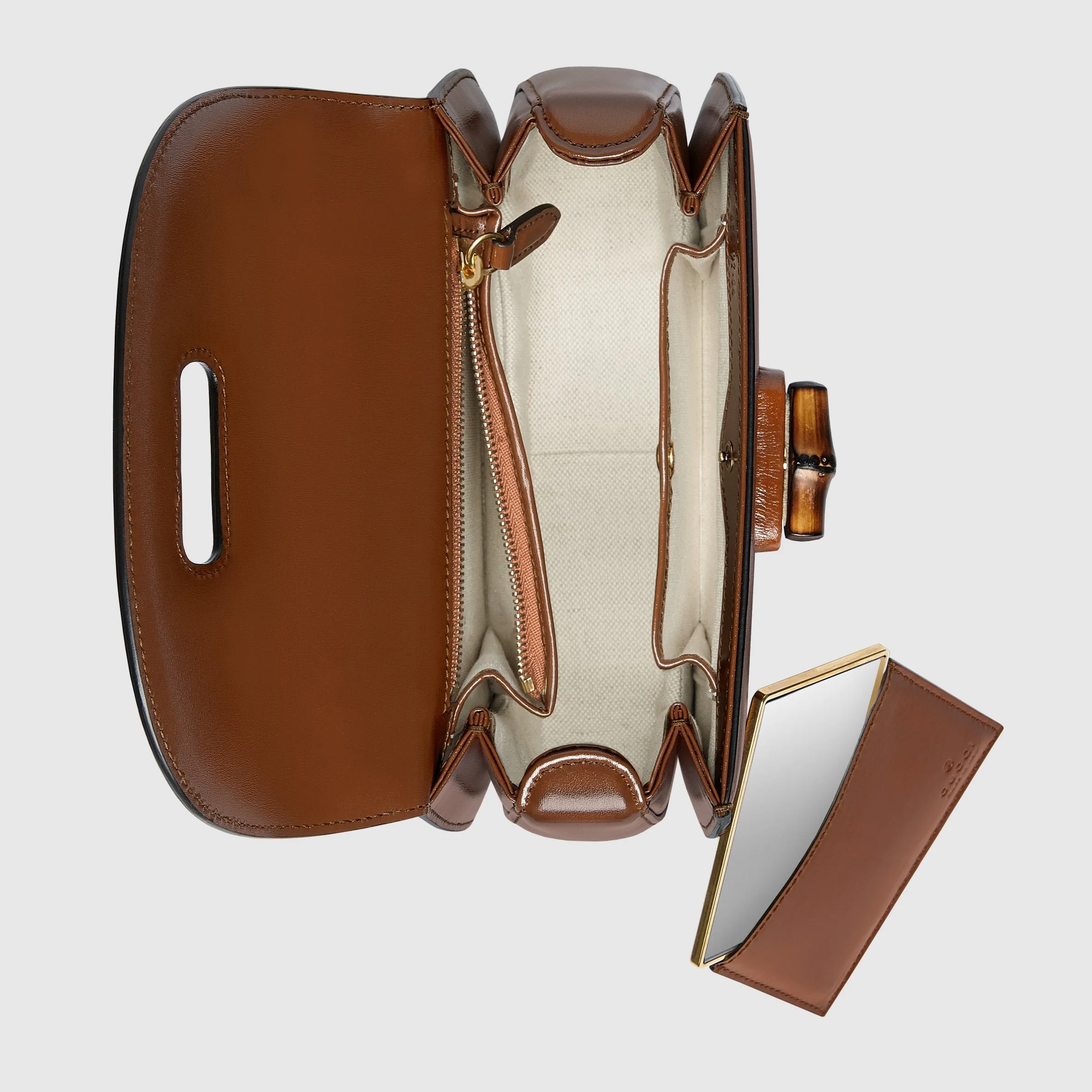 Gucci Bamboo 1947 Small Top Handle Bag / Brown Gold Hardware - Image 6