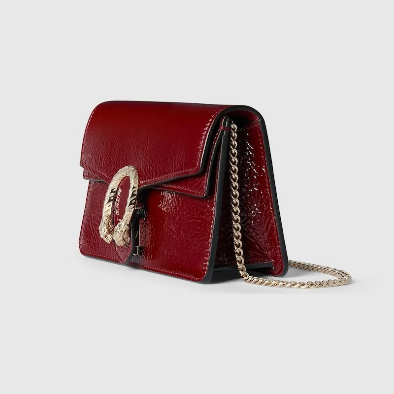 Gucci Dionysus Super Mini Shoulder Bag / Red Light Gold Hardware - Image 4